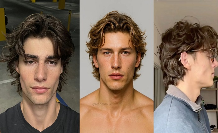 wolf cut men